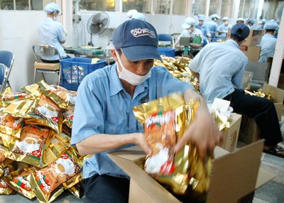Workers box coffee product at Vinacafe Company (Photo: SGGP)
